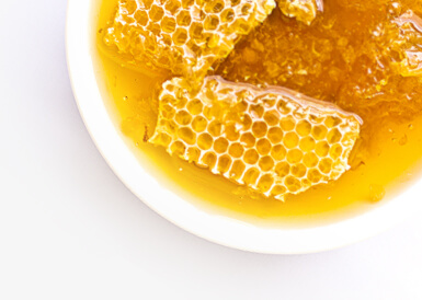honeycombs in bowl